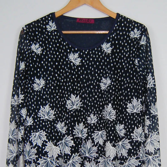 Floral Print Round Neck Tee