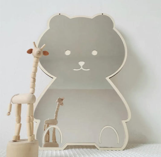 Bear Shaped Acrylic Mirror – Kids Room Decoration