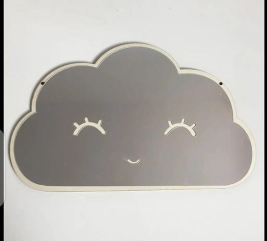 Cloud Shaped Acrylic Mirror – Kids Room Decoration