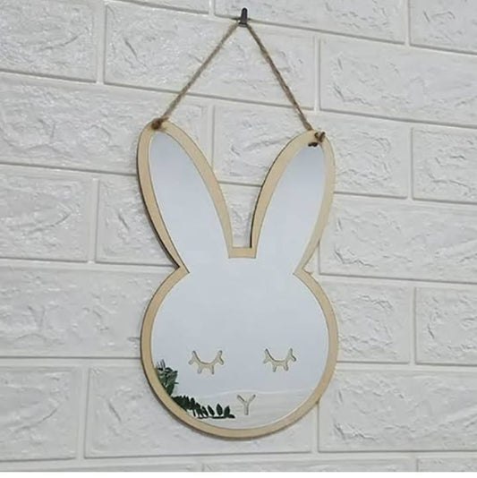 Rabbit Shaped Acrylic Mirror – Kids Room Decoration